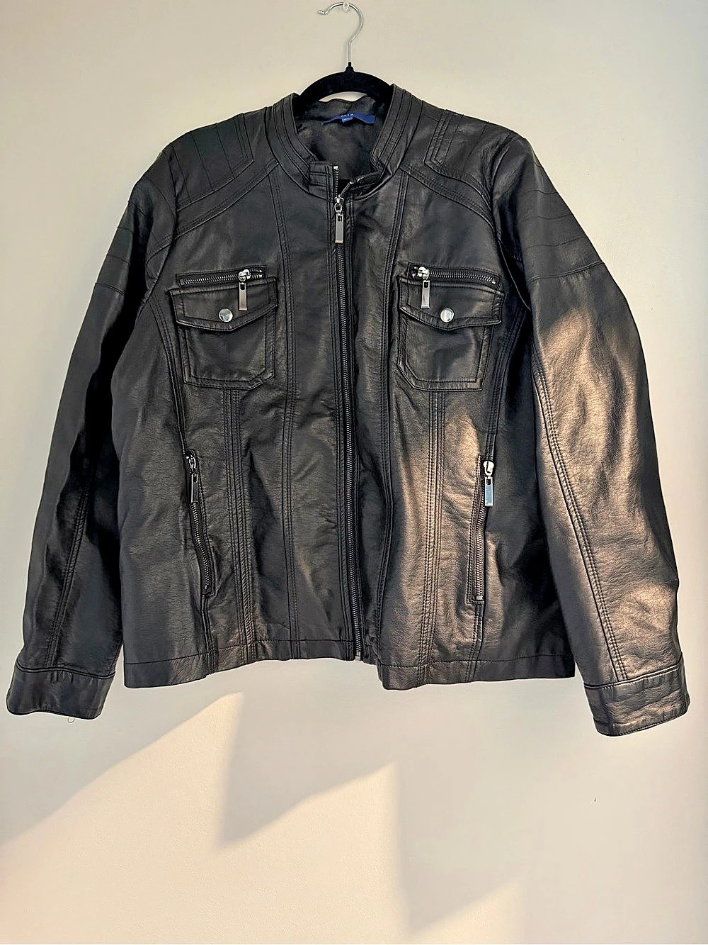APT.9 women’s Faux Leather Moto Jacket XL